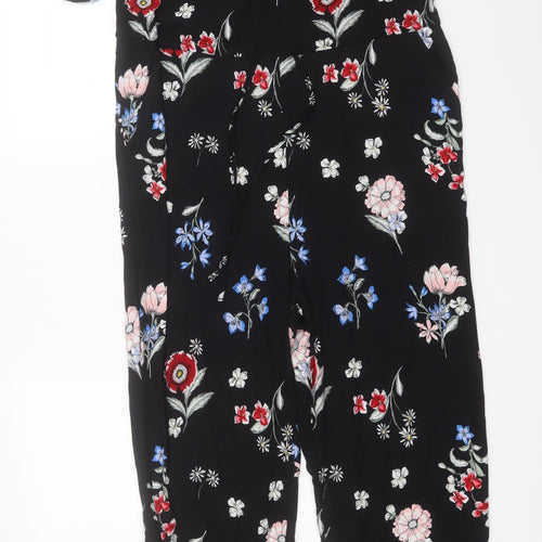New Look Womens Multicoloured Floral Viscose Jumpsuit One-Piece Size 10  Zip
