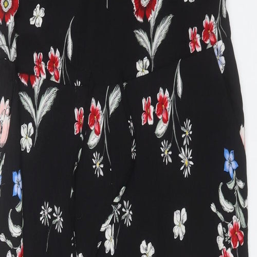 New Look Womens Multicoloured Floral Viscose Jumpsuit One-Piece Size 10  Zip