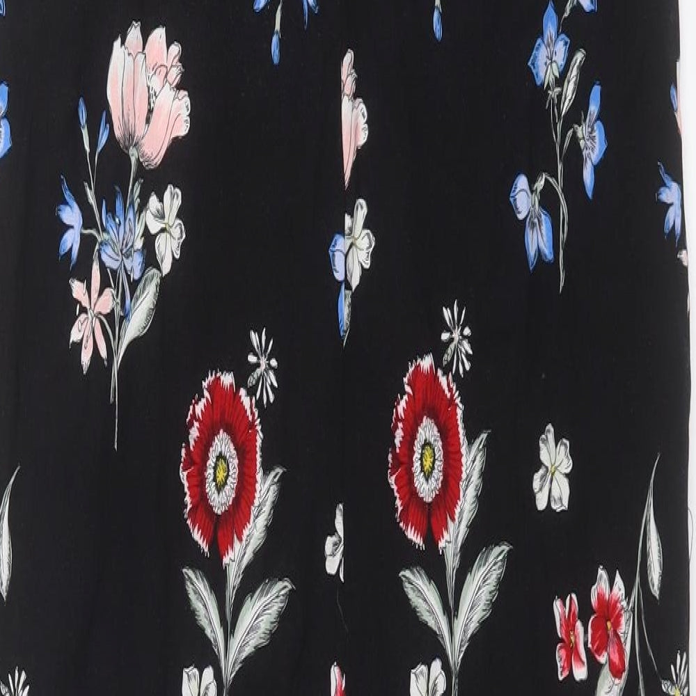 New Look Womens Multicoloured Floral Viscose Jumpsuit One-Piece Size 10  Zip
