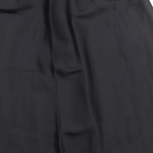 Marks and Spencer Womens Black  Polyester A-Line Skirt Size 22
