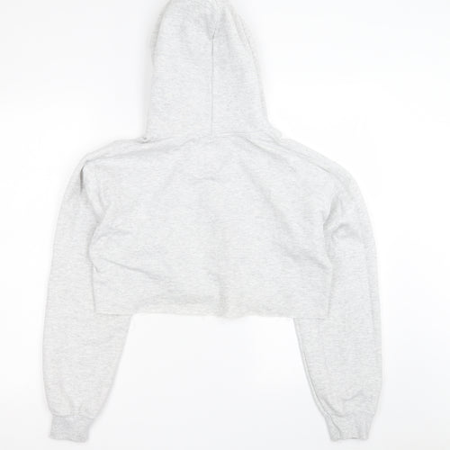 MISS EMPIRE Womens Grey  Polyester Pullover Hoodie Size 8  Pullover