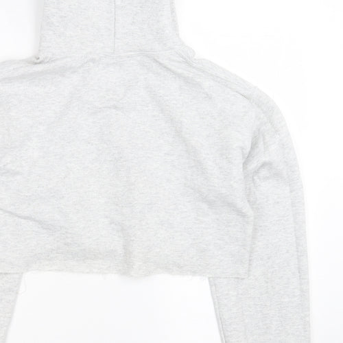 MISS EMPIRE Womens Grey  Polyester Pullover Hoodie Size 8  Pullover