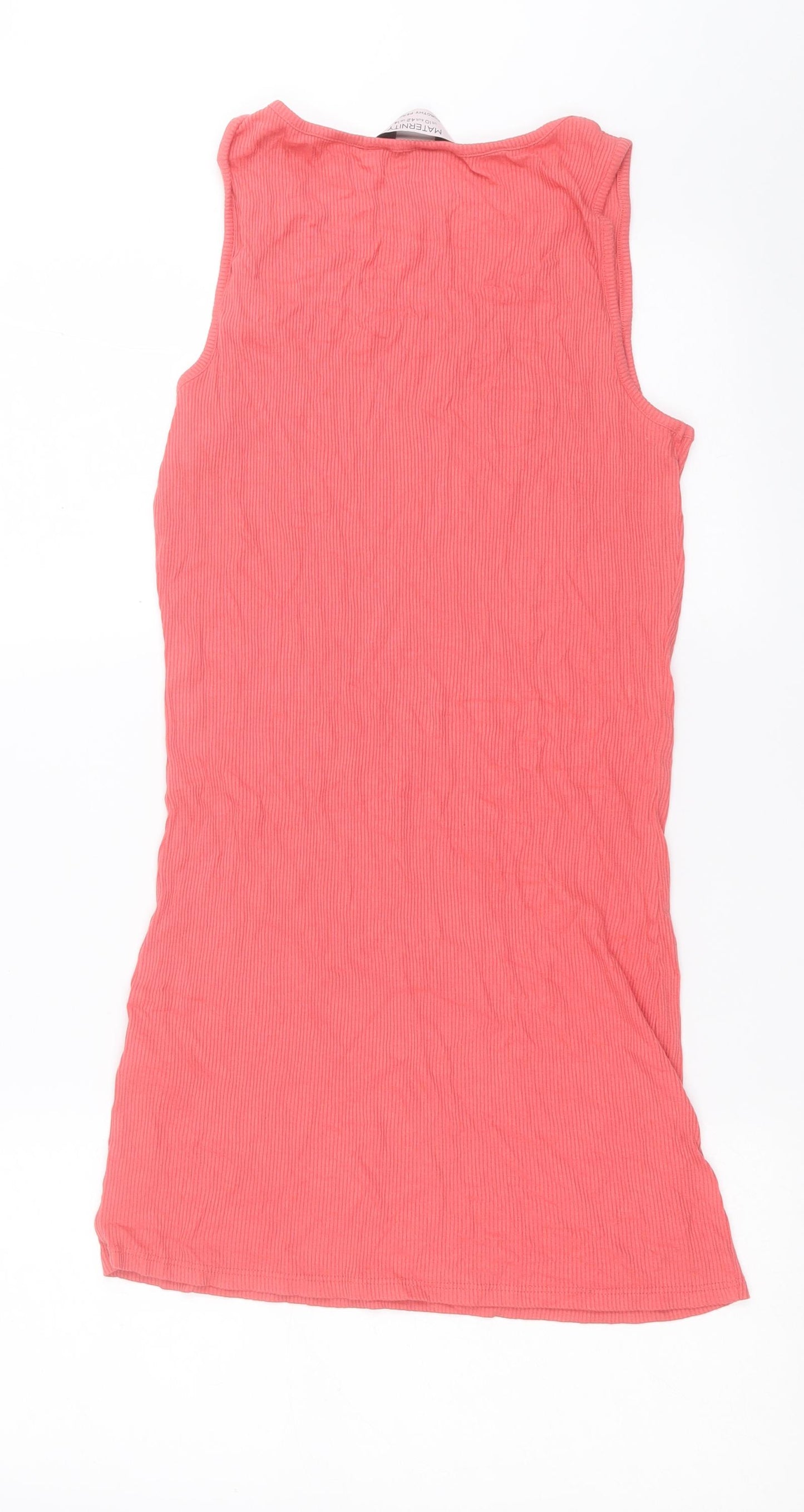 Dorothy Perkins Womens Pink  Viscose Bodycon  Size 14  Crew Neck Pullover