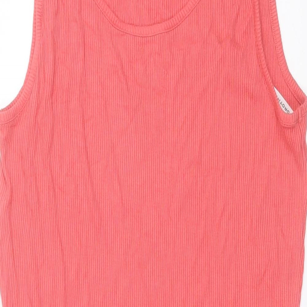 Dorothy Perkins Womens Pink  Viscose Bodycon  Size 14  Crew Neck Pullover