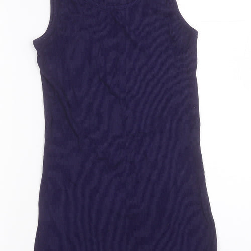 Dorothy Perkins Womens Blue  Viscose Bodycon  Size 14  Crew Neck Pullover