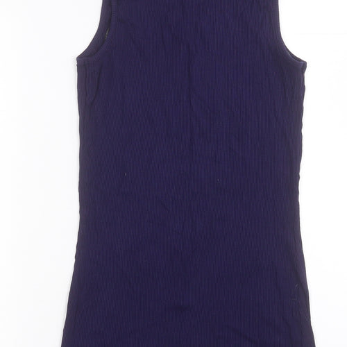 Dorothy Perkins Womens Blue  Viscose Bodycon  Size 14  Crew Neck Pullover