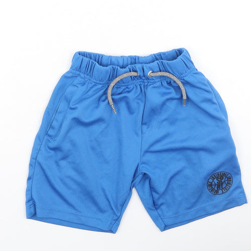 Pep & Co Boys Blue  Polyester Sweat Shorts Size 5-6 Years  Regular