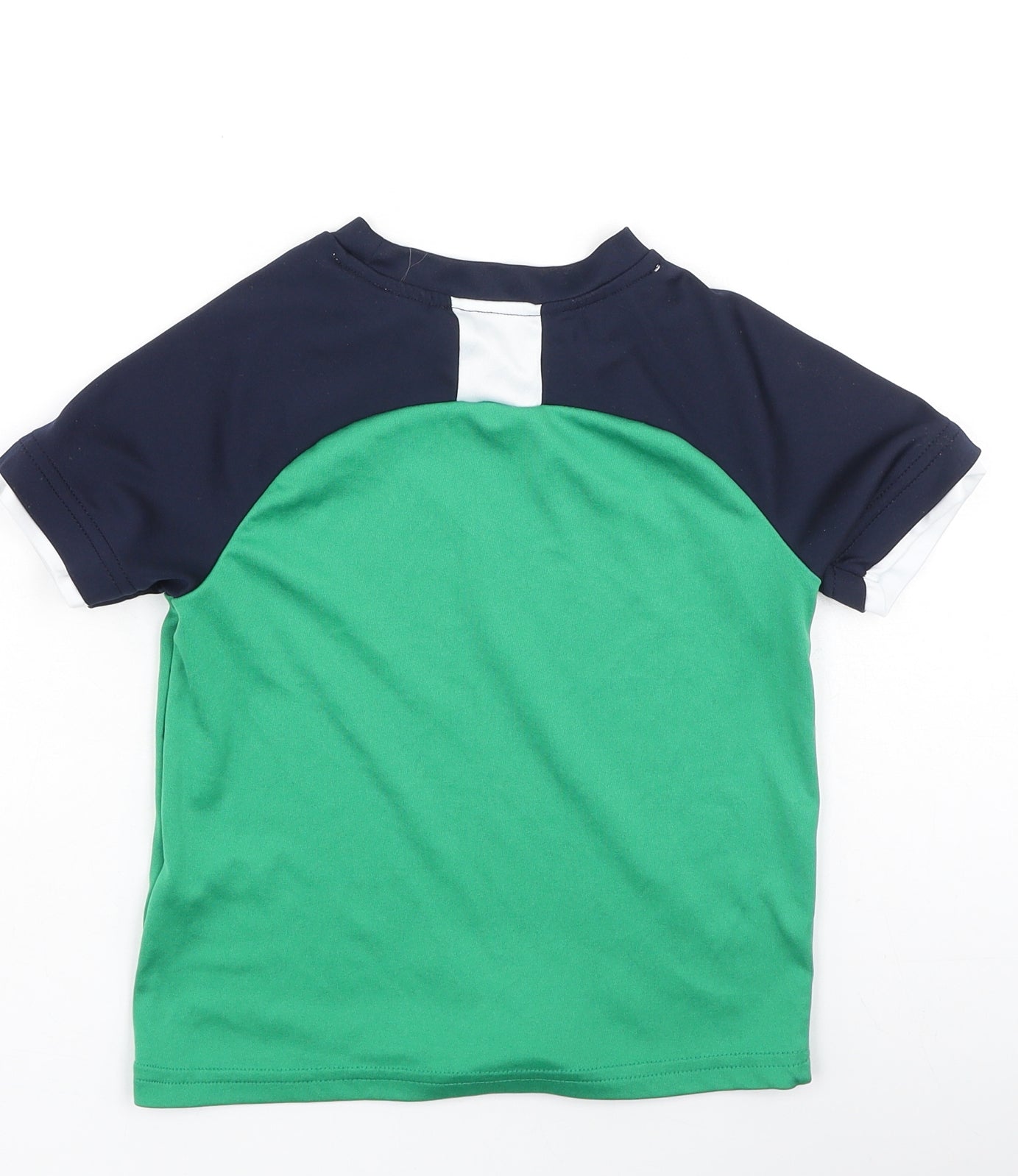 Dunnes Stores Boys Green  Polyester Basic Casual Size 5 Years Round Neck