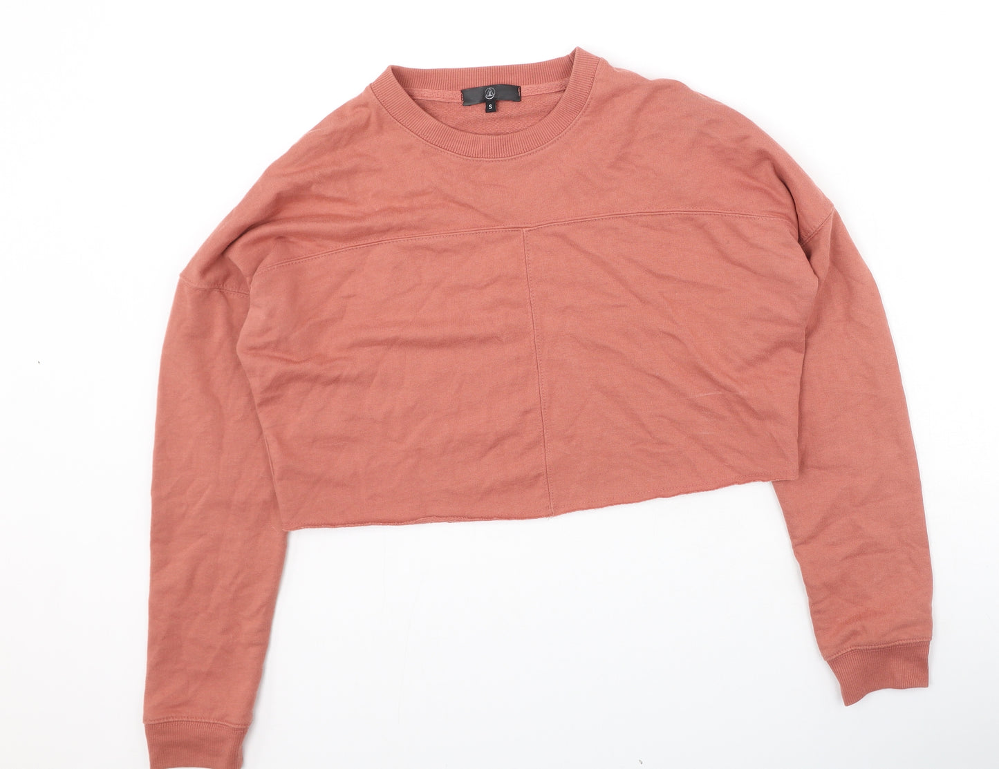 Missguided Womens Orange  Polyester Pullover Sweatshirt Size S