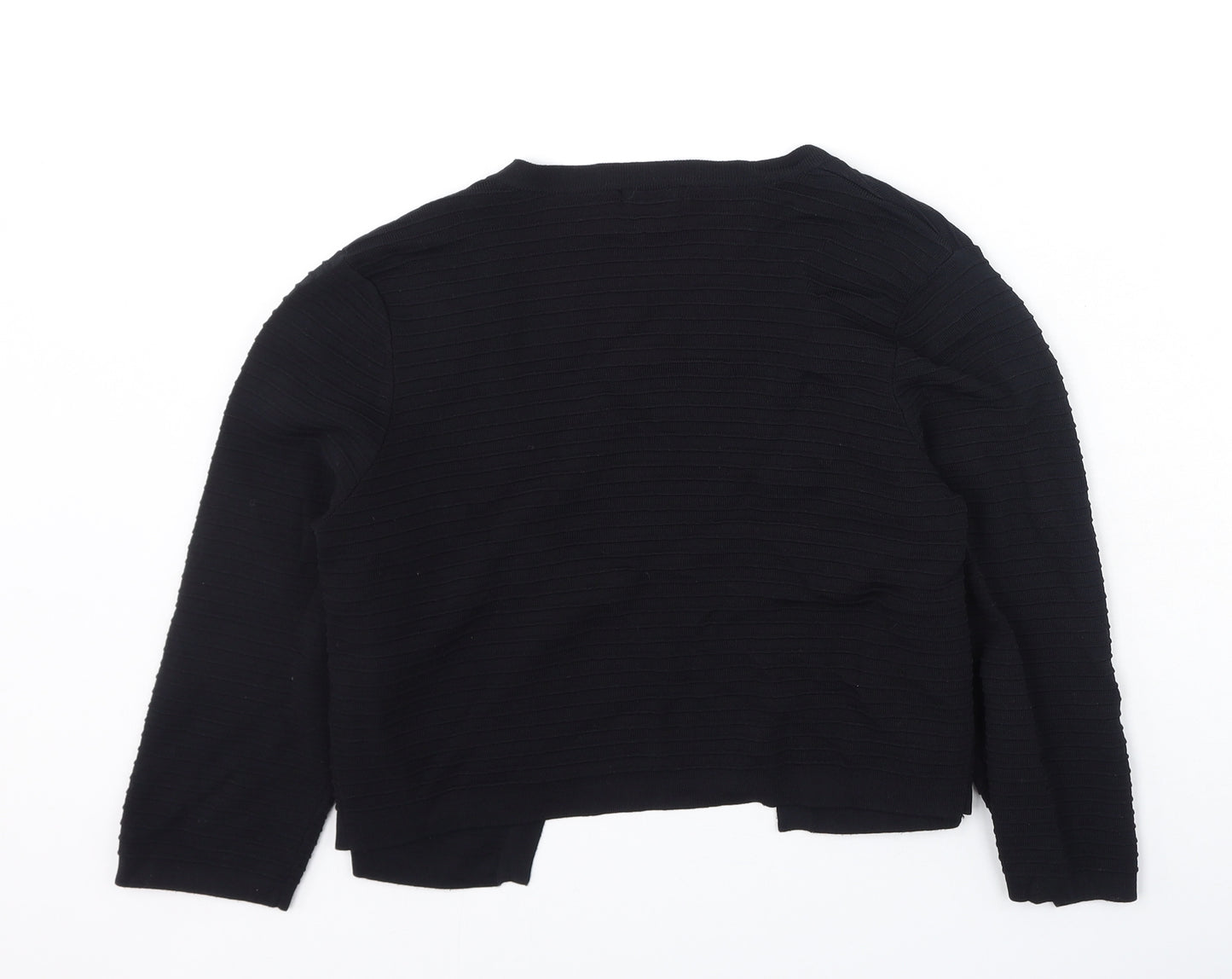 Roman  Womens Black V-Neck  Viscose Cardigan Jumper Size 10