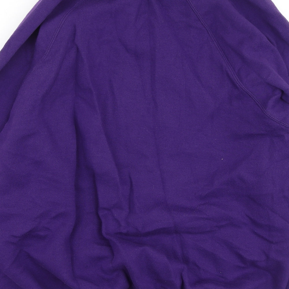 Russel Mens Purple  Cotton Pullover Sweatshirt Size L   - Christmas Jumper