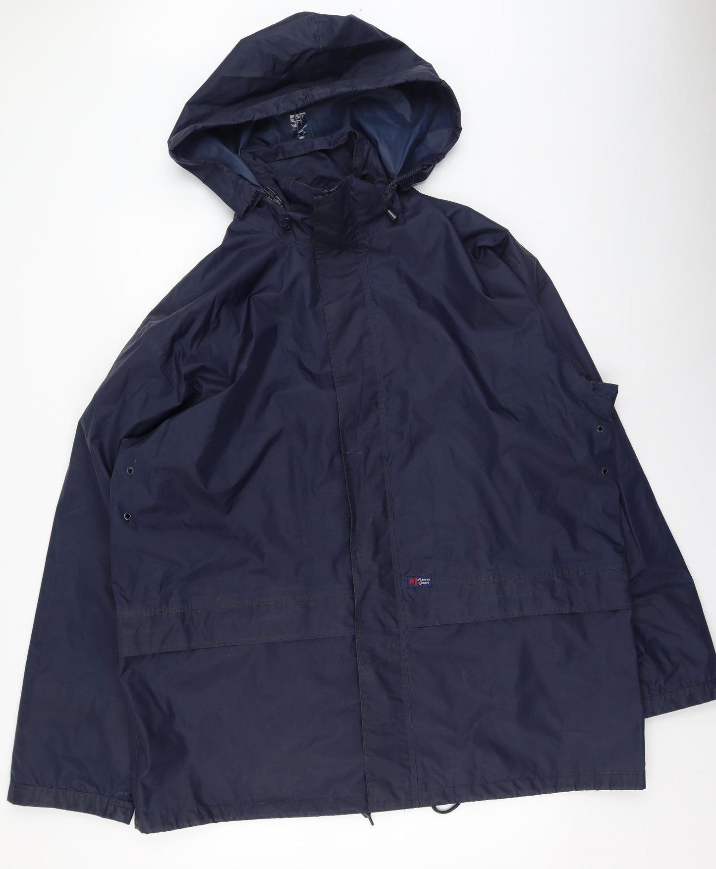 Harvey James Mens Blue   Rain Coat Coat Size XL   - `
