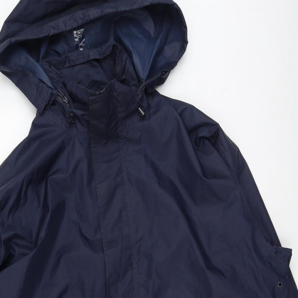 Harvey James Mens Blue   Rain Coat Coat Size XL   - `