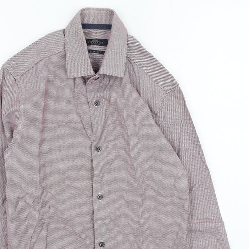 NEXT Mens Purple  Cotton  Button-Up Size 37 Collared
