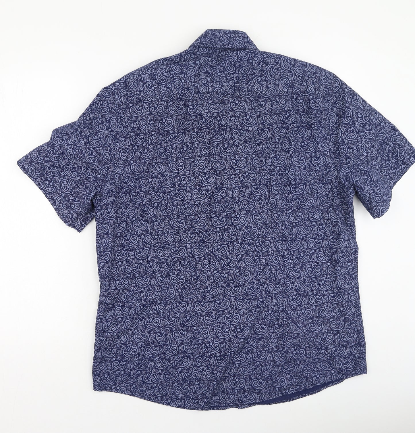 F&F Mens Blue  Cotton  Polo Size XL Collared