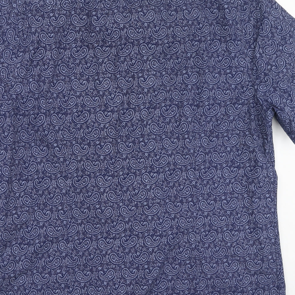 F&F Mens Blue  Cotton  Polo Size XL Collared