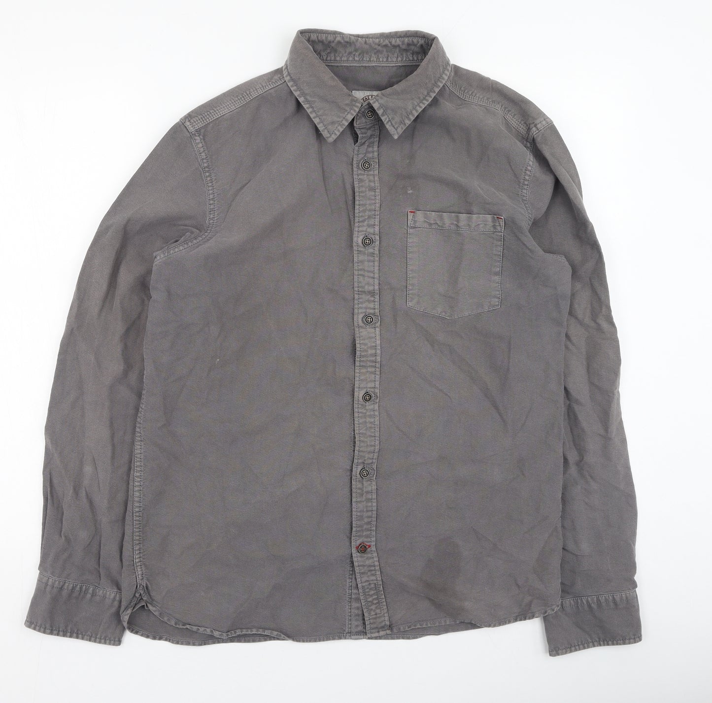 Fat Face Mens Grey  Cotton  Button-Up Size M Collared