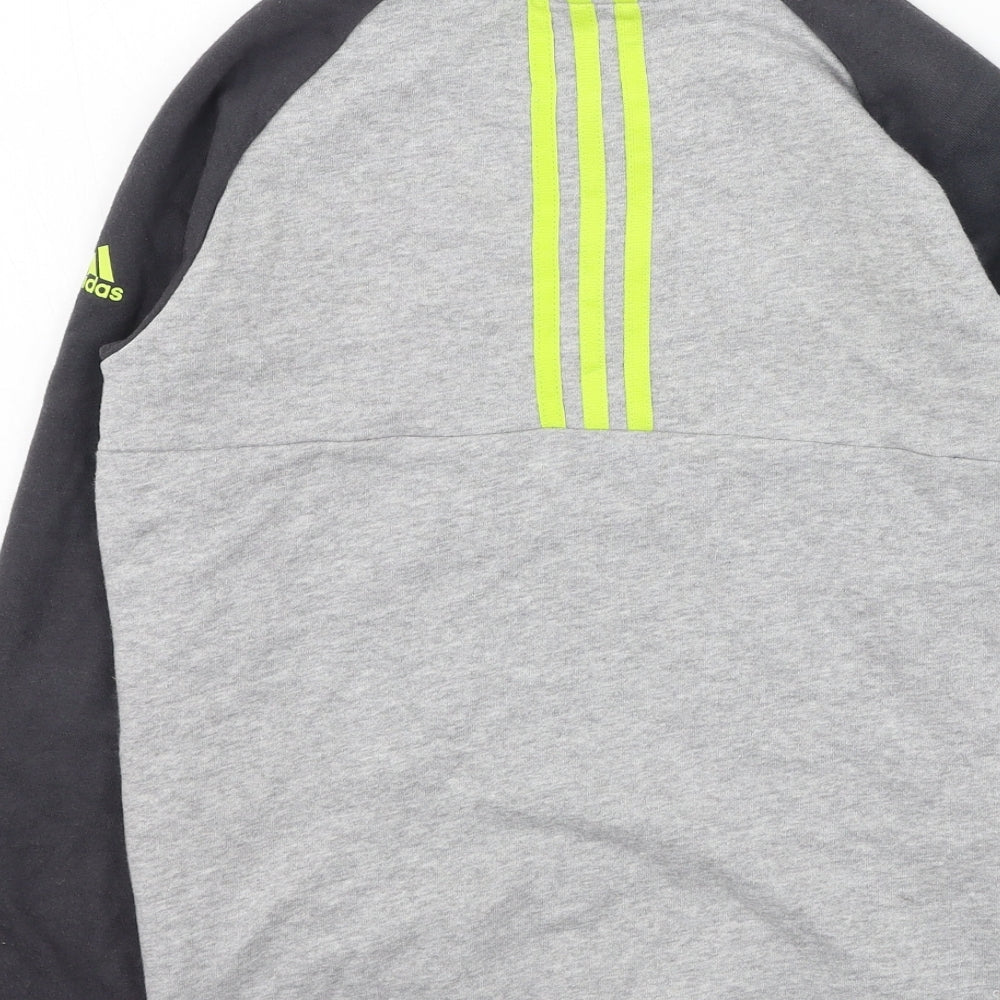 adidas Boys Multicoloured  Cotton Pullover Sweatshirt Size 11-12 Years