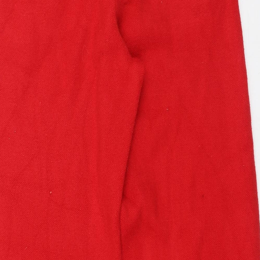 Zara Womens Red  Viscose Jogger Trousers Size S L30 in Regular