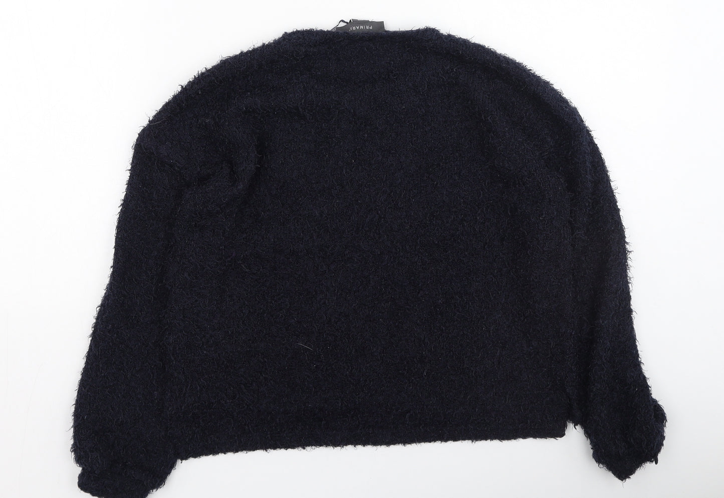 Primark  Womens Blue Round Neck  Polyester Pullover Jumper Size 2XS