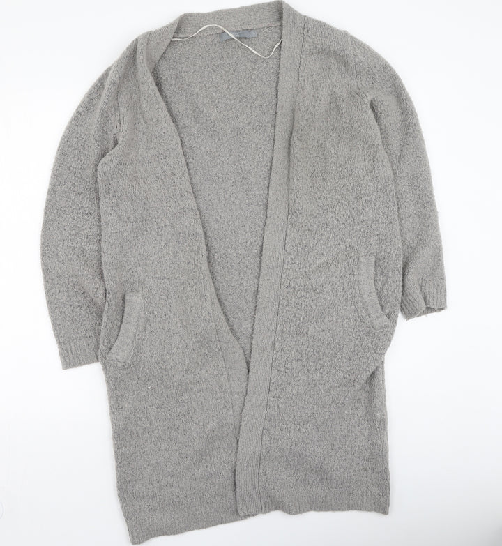 b.young Womens Grey V-Neck Acrylic Cardigan Jumper Size L