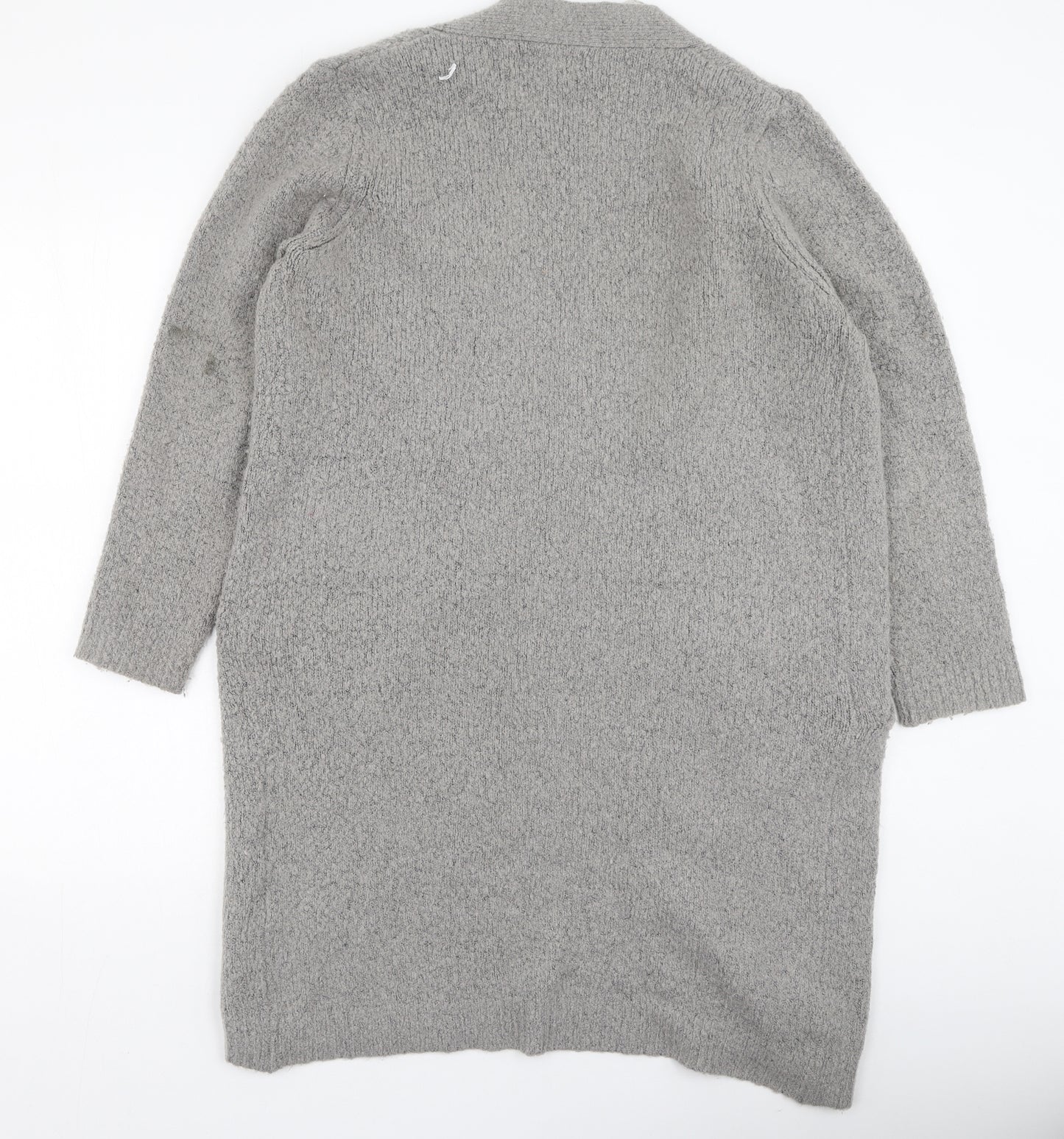 b.young Womens Grey V-Neck  Acrylic Cardigan Jumper Size L