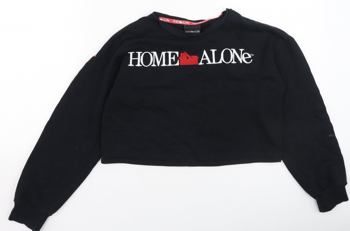George  Girls Black  Cotton Pullover Sweatshirt Size 11-12 Years
