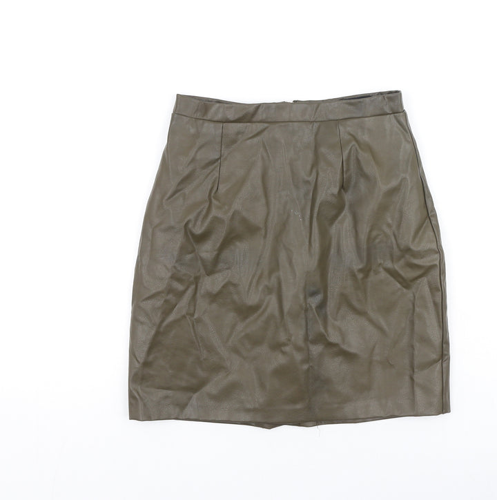River Island  Womens Green  Polyester Mini Skirt Size 6