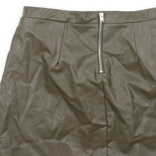 River Island  Womens Green  Polyester Mini Skirt Size 6
