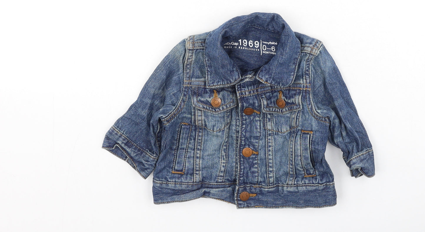 Gap  Girls Blue   Basic Jacket Jacket Size 0-3 Months
