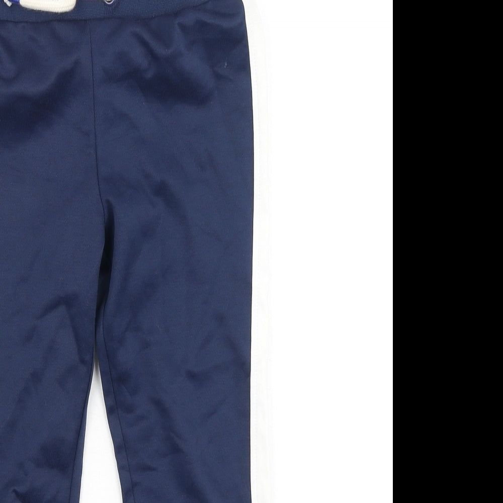 Marks and Spencer Boys Blue  Polyester Jogger Trousers Size 6-7 Years  Regular