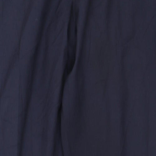 H&M Womens Blue  Viscose Trousers  Size 34 L32.5 in Regular