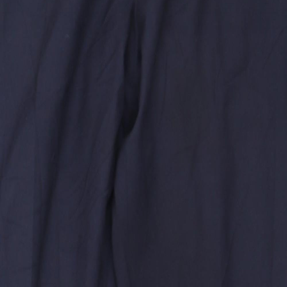 H&M Womens Blue  Viscose Trousers  Size 34 L32.5 in Regular