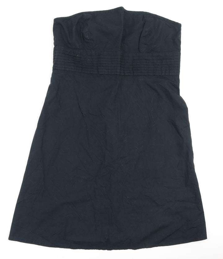 Gap Womens Black 100% Cotton Fit & Flare Size 14 Off the Shoulder
