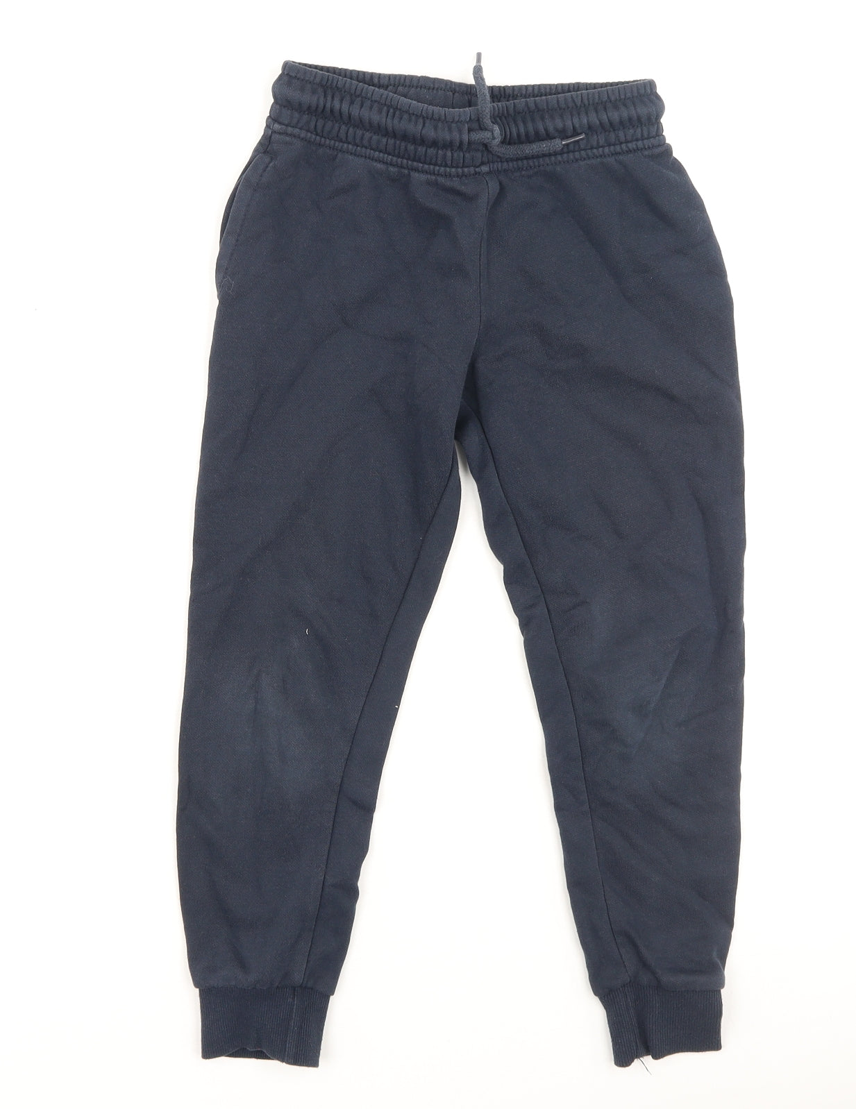 Dunnes Stores Boys Blue  Cotton Jogger Trousers Size 7 Years  Regular