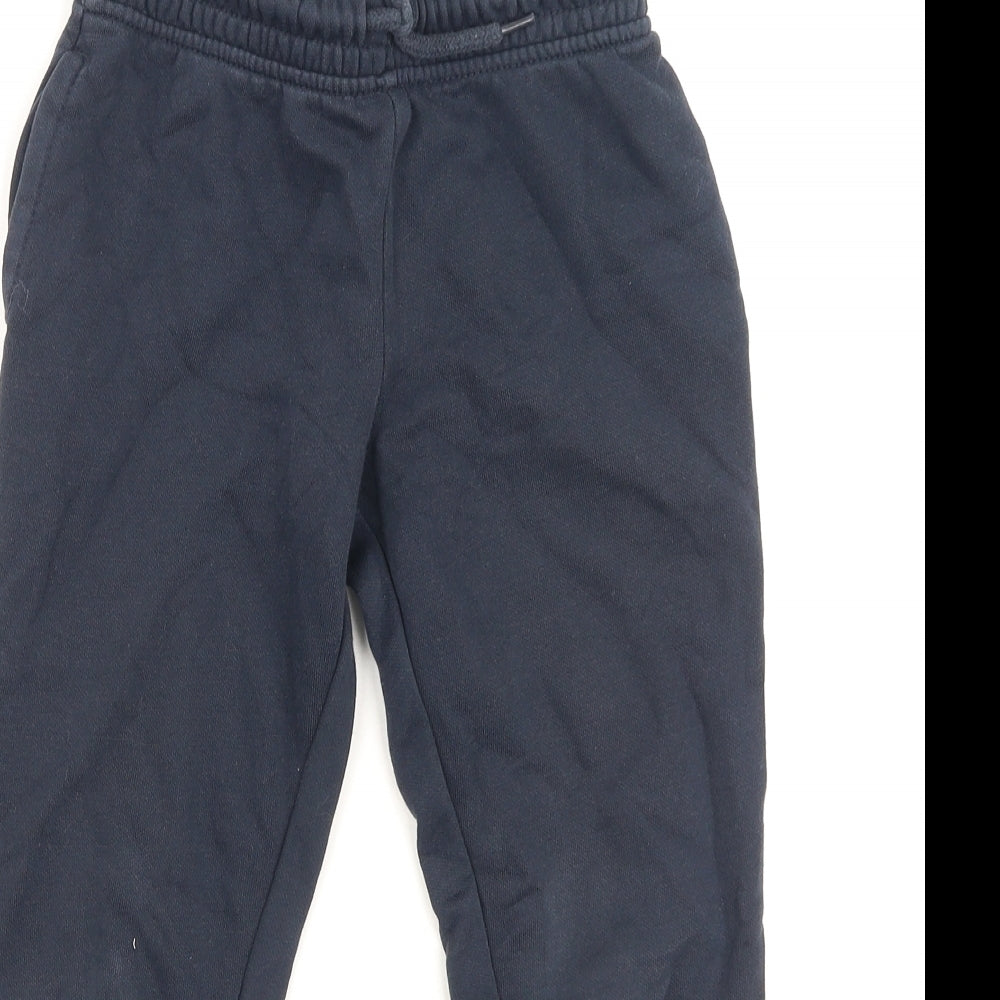 Dunnes Stores Boys Blue  Cotton Jogger Trousers Size 7 Years  Regular