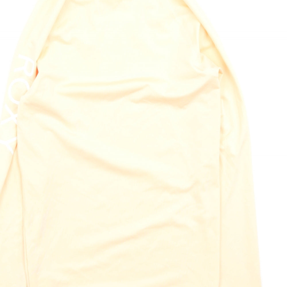 Pink Soda Girls Orange  Polyester Basic Casual Size L High Neck