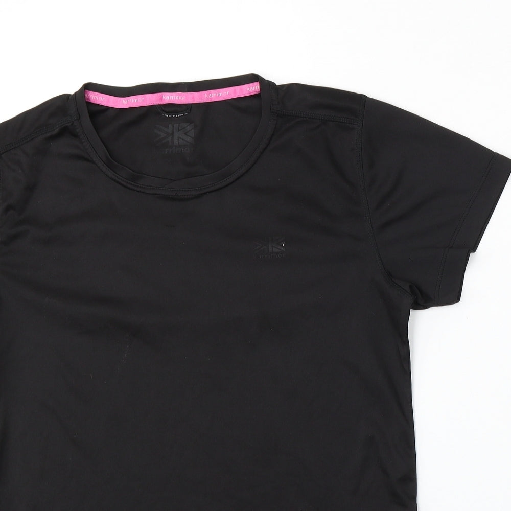 Karrimor Womens Black  Polyester Basic T-Shirt Size M Round Neck