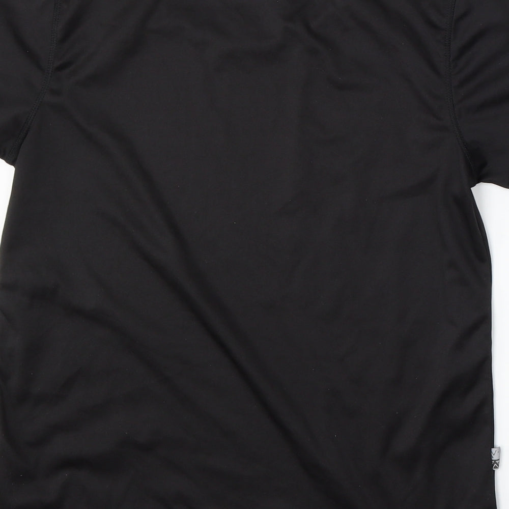 Karrimor Womens Black  Polyester Basic T-Shirt Size M Round Neck