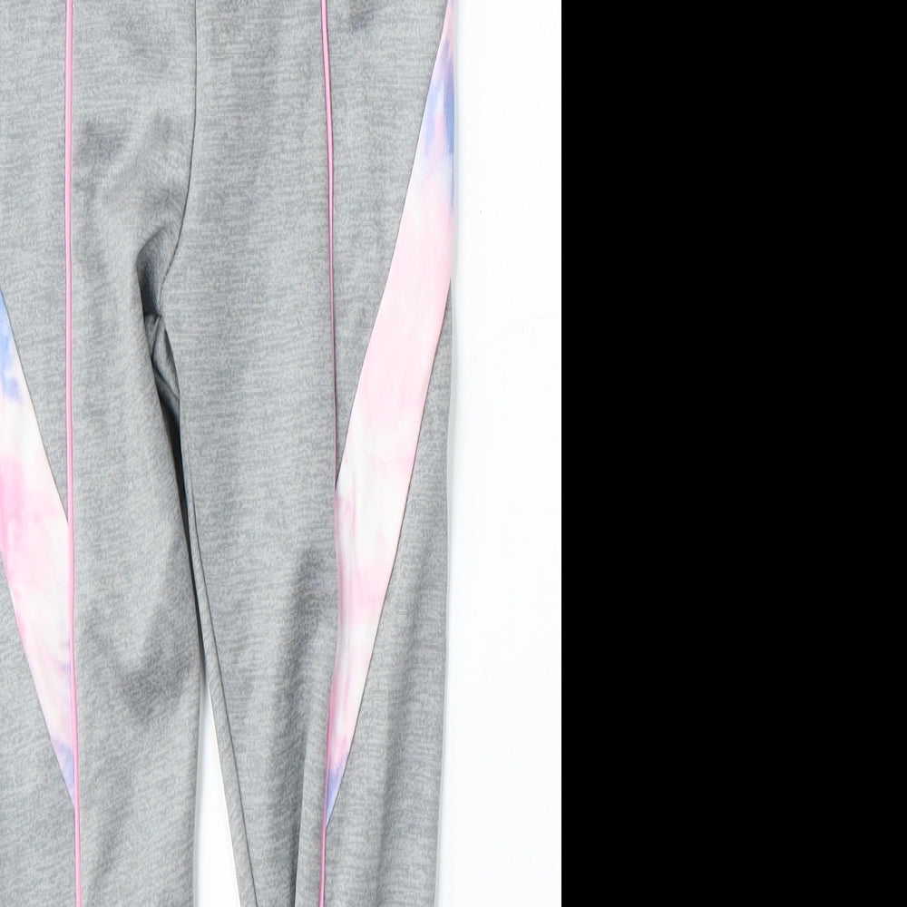Primark Girls Grey  Polyester Jogger Trousers Size 7-8 Years  Regular