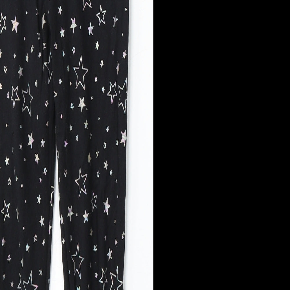 F&F Girls Multicoloured Geometric Cotton Jogger Trousers Size 7-8 Years  Regular