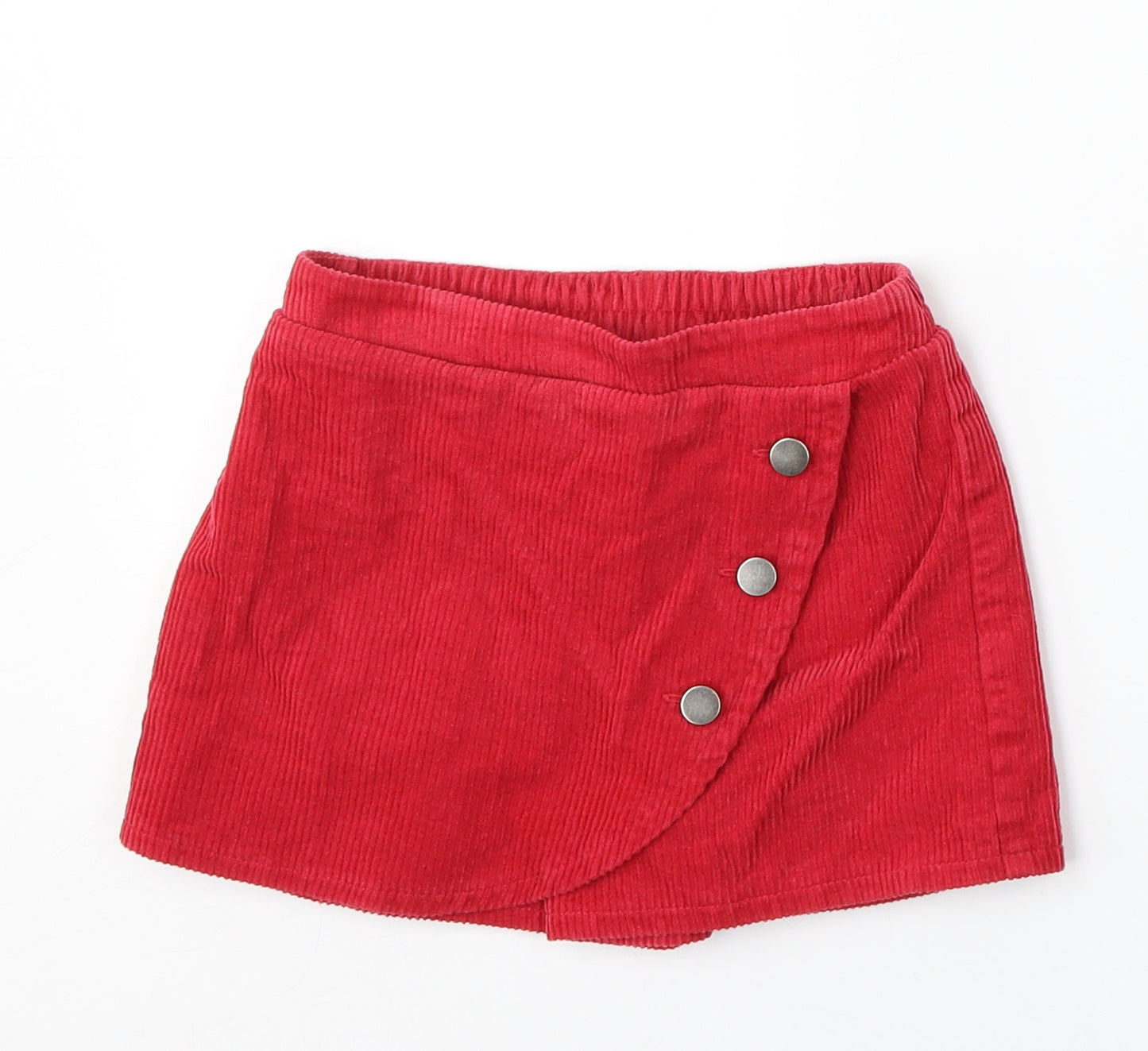 Nutmeg Girls Red  Cotton A-Line Skort Size 6-7 Years  Regular