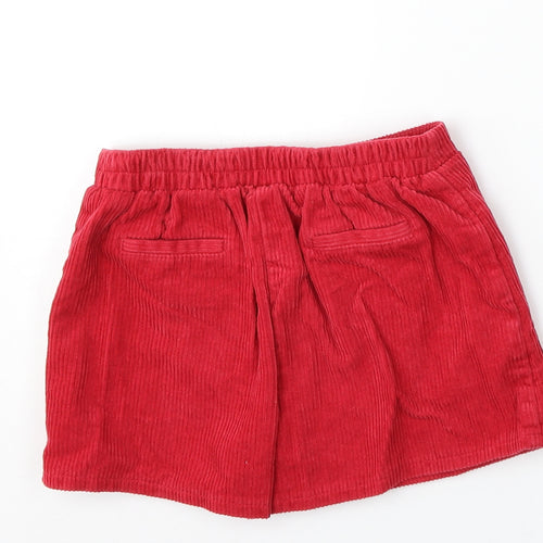 Nutmeg Girls Red  Cotton A-Line Skort Size 6-7 Years  Regular