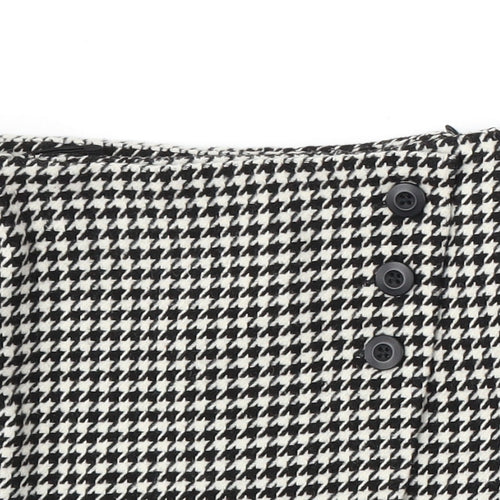 NEXT Girls White Houndstooth Polyester A-Line Skirt Size 7 Years  Regular