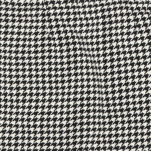NEXT Girls White Houndstooth Polyester A-Line Skirt Size 7 Years  Regular