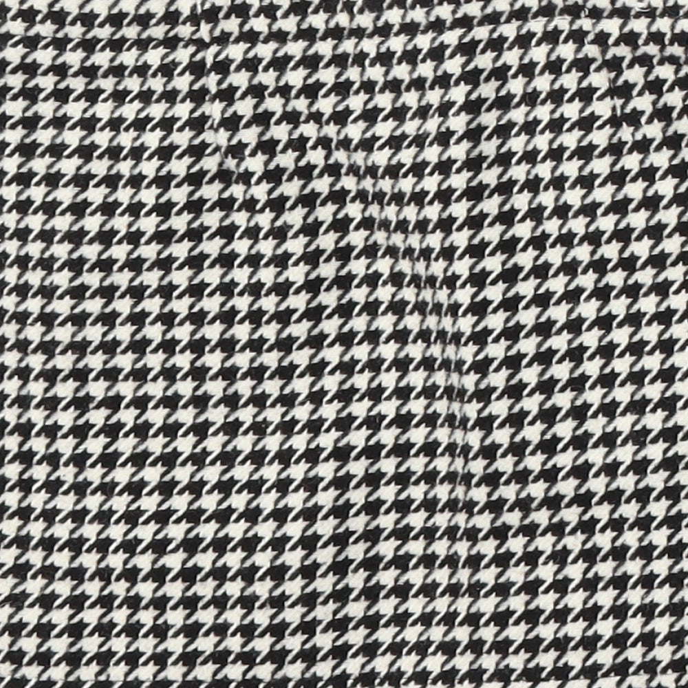 NEXT Girls White Houndstooth Polyester A-Line Skirt Size 7 Years  Regular