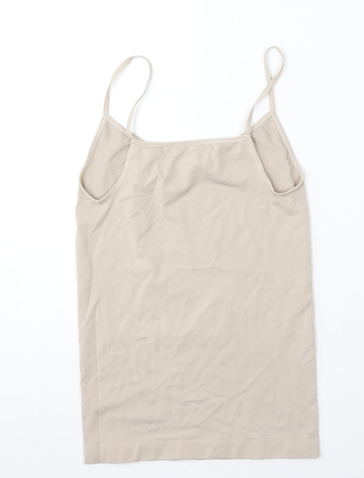 F&F Womens Beige  Polyester Camisole Tank Size M Round Neck