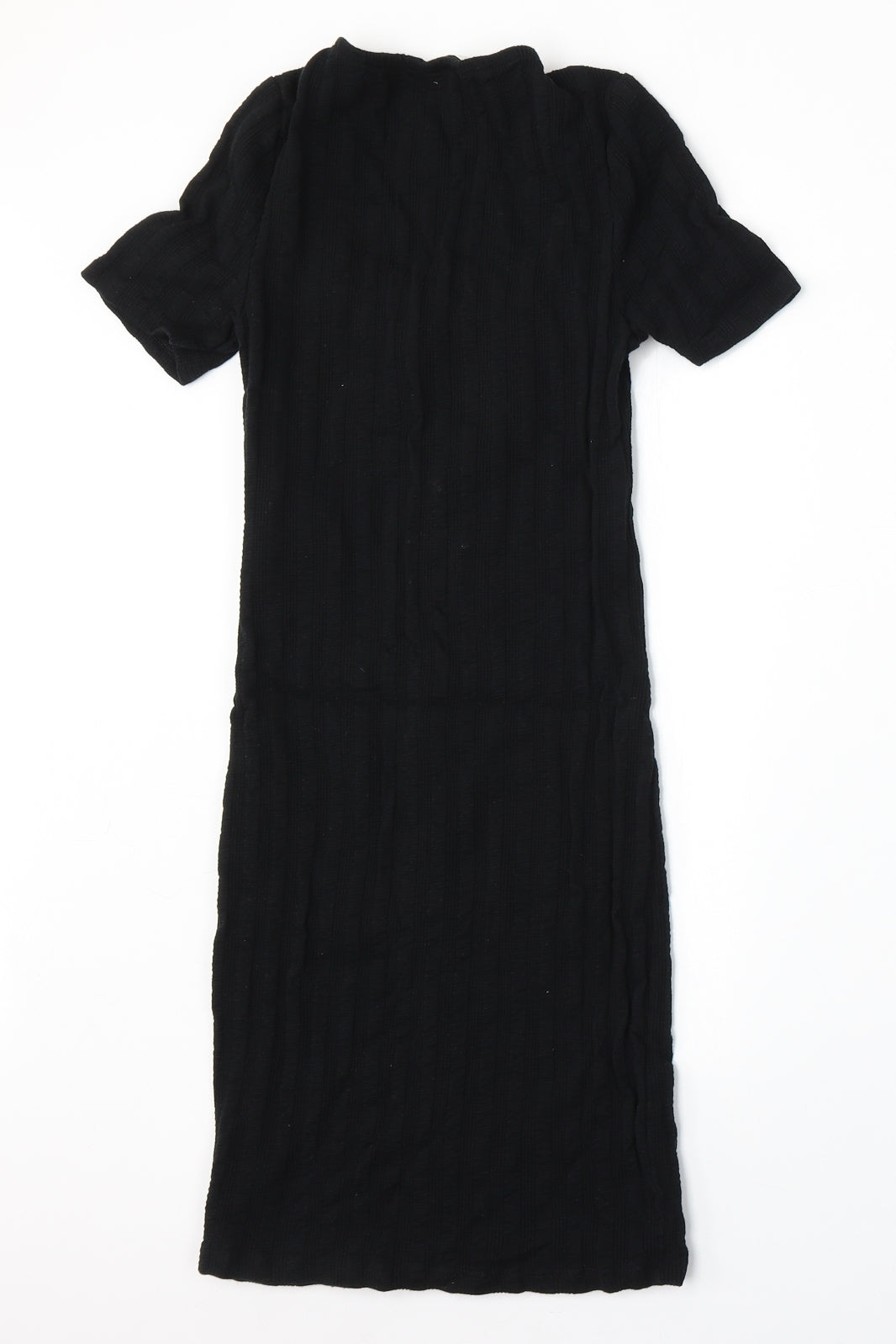 Miss Selfridge Womens Black  Polyester Jumper Dress  Size 10  Round Neck