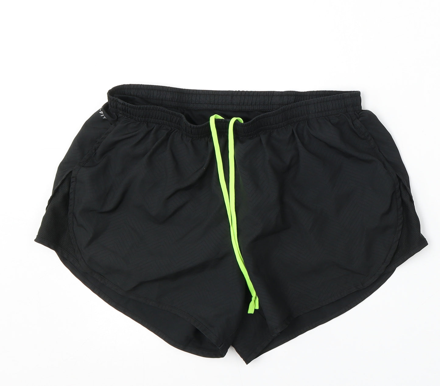 Nike Womens Black  Polyester Athletic Shorts Size M L3 in Regular