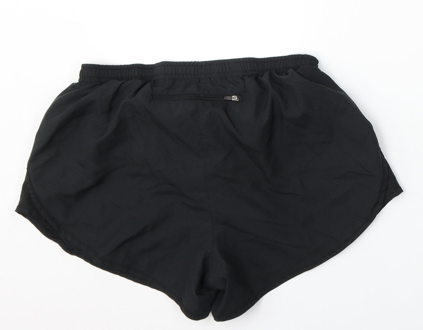 Nike Womens Black  Polyester Athletic Shorts Size M L3 in Regular